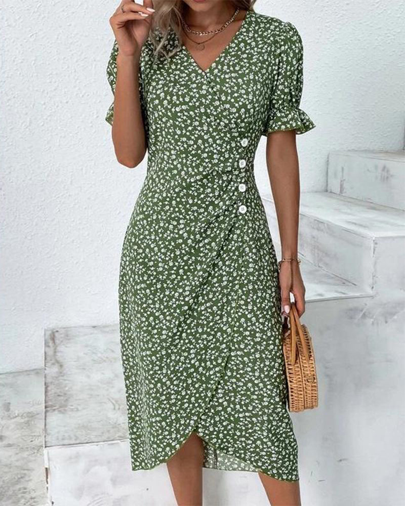 Coleen - Robe A Imprimé Floral 1 + 1 GRATUIT