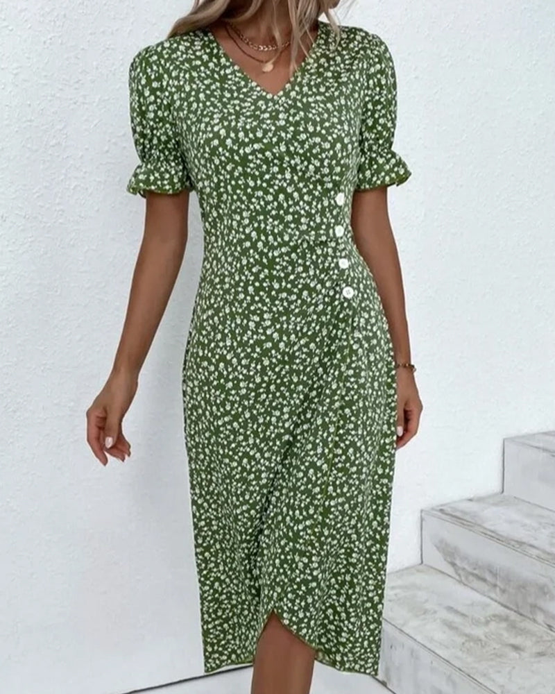 Coleen - Robe A Imprimé Floral 1 + 1 GRATUIT
