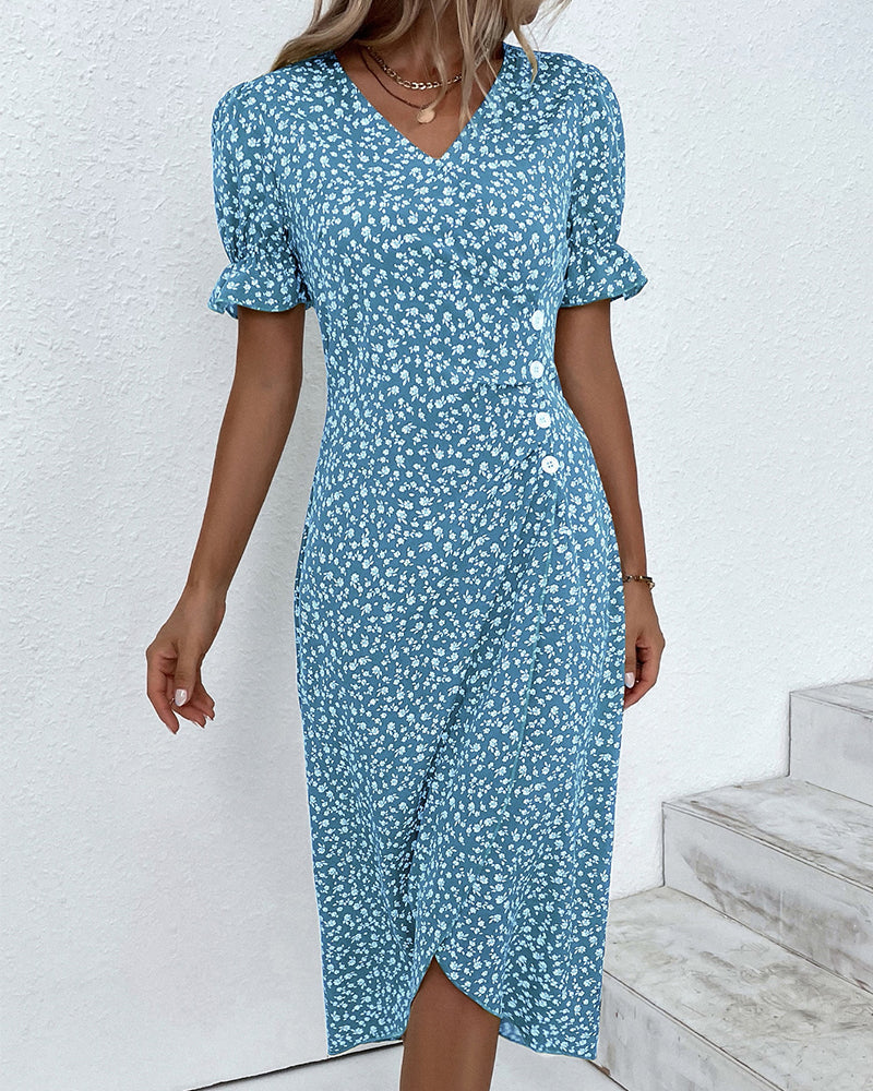 Coleen - Robe A Imprimé Floral 1 + 1 GRATUIT