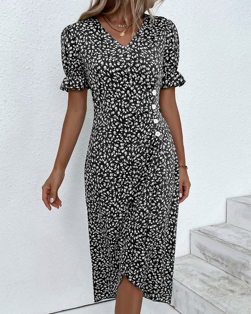 Coleen - Robe A Imprimé Floral 1 + 1 GRATUIT