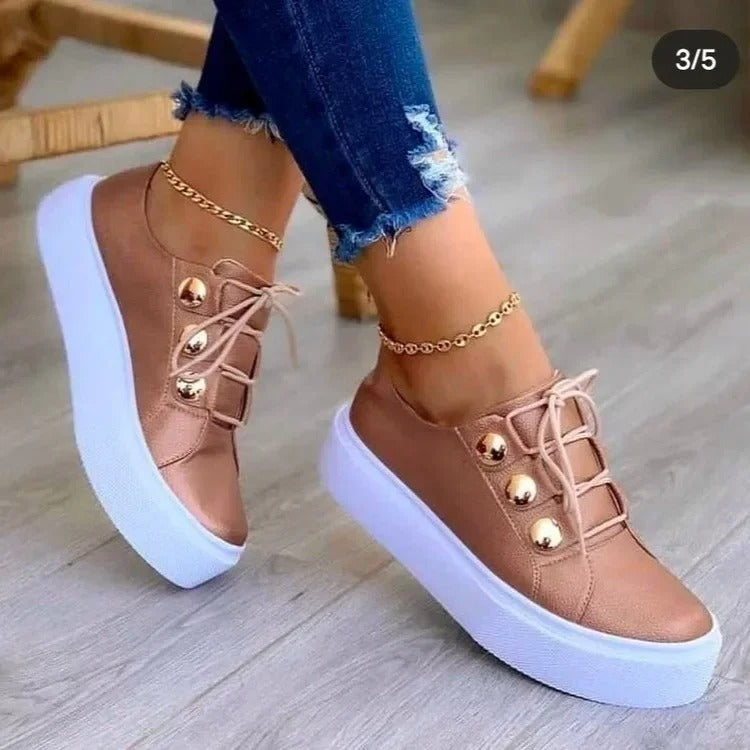 Serenity - Leren Voorjaarssneakers Stijlvol en Trendy