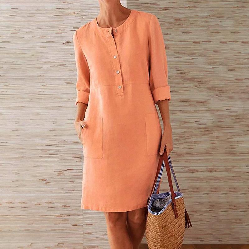 Fien - Elegant Linen Dress for Women