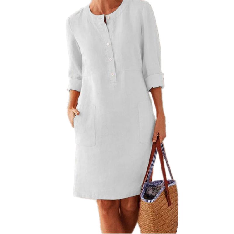 Fien - Elegant Linen Dress for Women