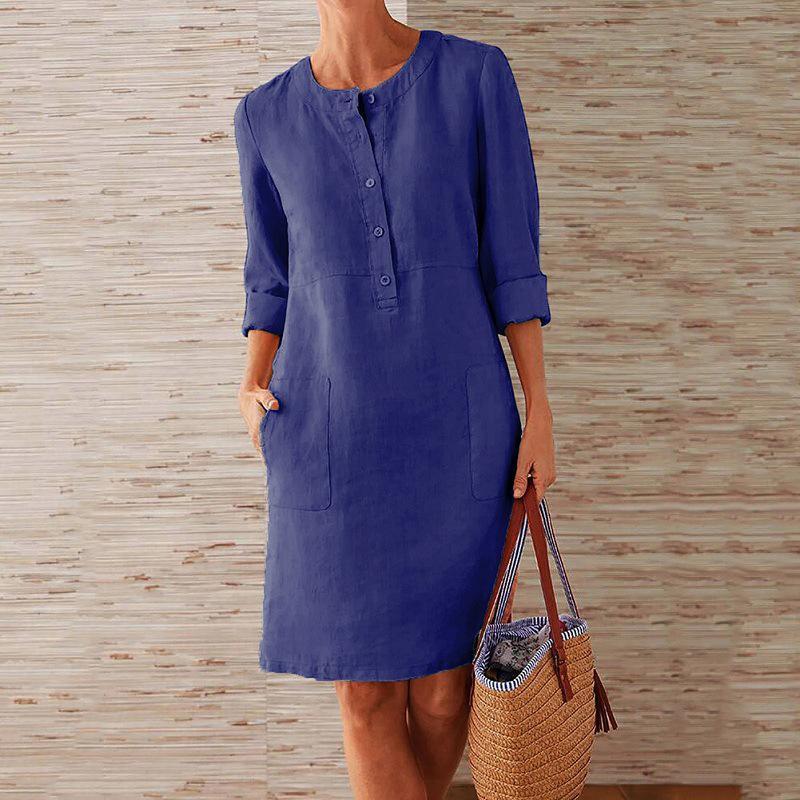 Fien - Elegant Linen Dress for Women