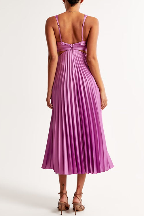 Valerie - Modieuze Geplooide Maxi Jurk 1 + 1 GRATIS