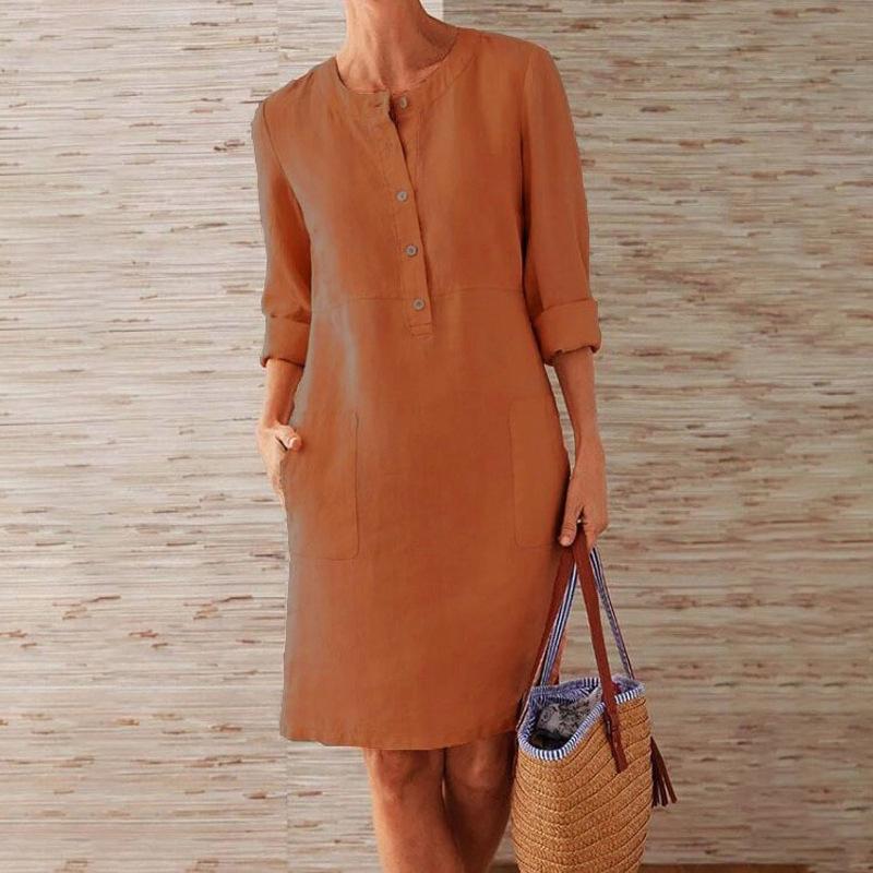 Fien - Elegant Linen Dress for Women