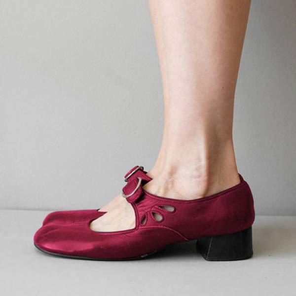 Bianca - Sandales En Cuir Avec Talon Compensé Et Boucle 1 + 1 GRATUIT