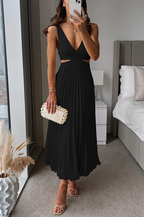 Valerie - Robe Longue Plissée A La Mode 1 + 1 GRATUIT