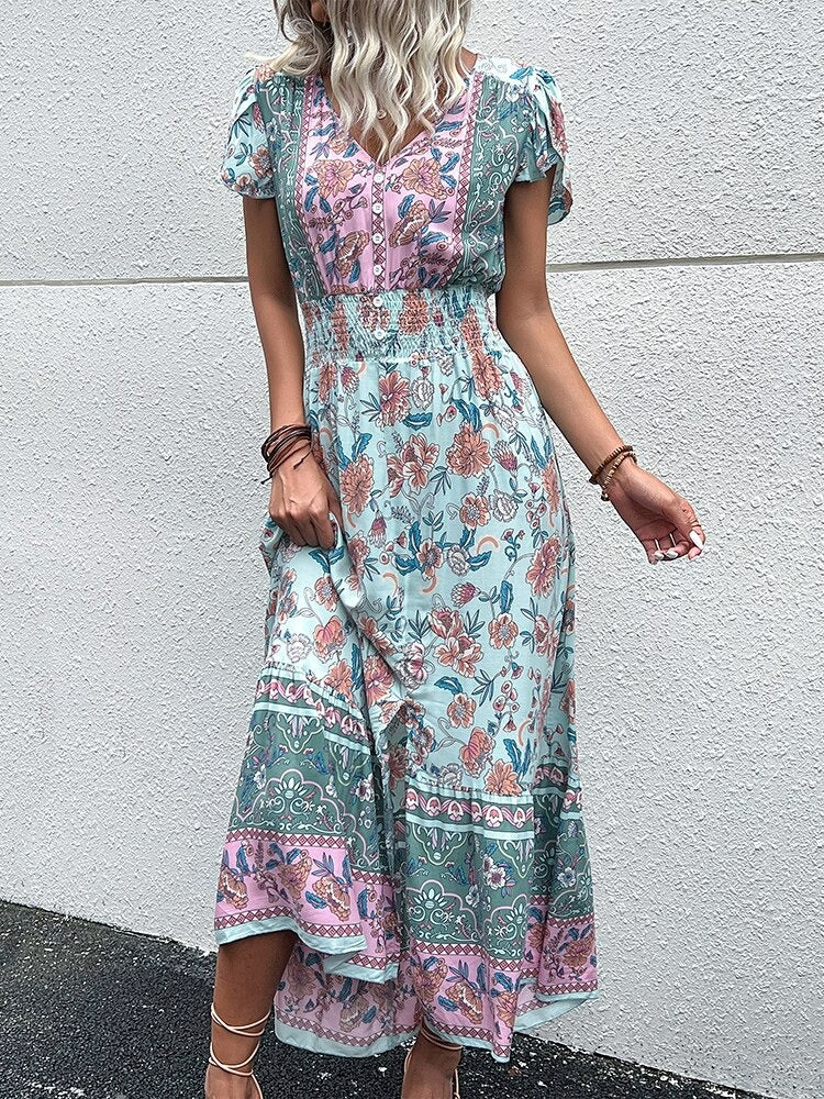 Emili - Robe Longue De Printemps 1 + 1 GRATUIT