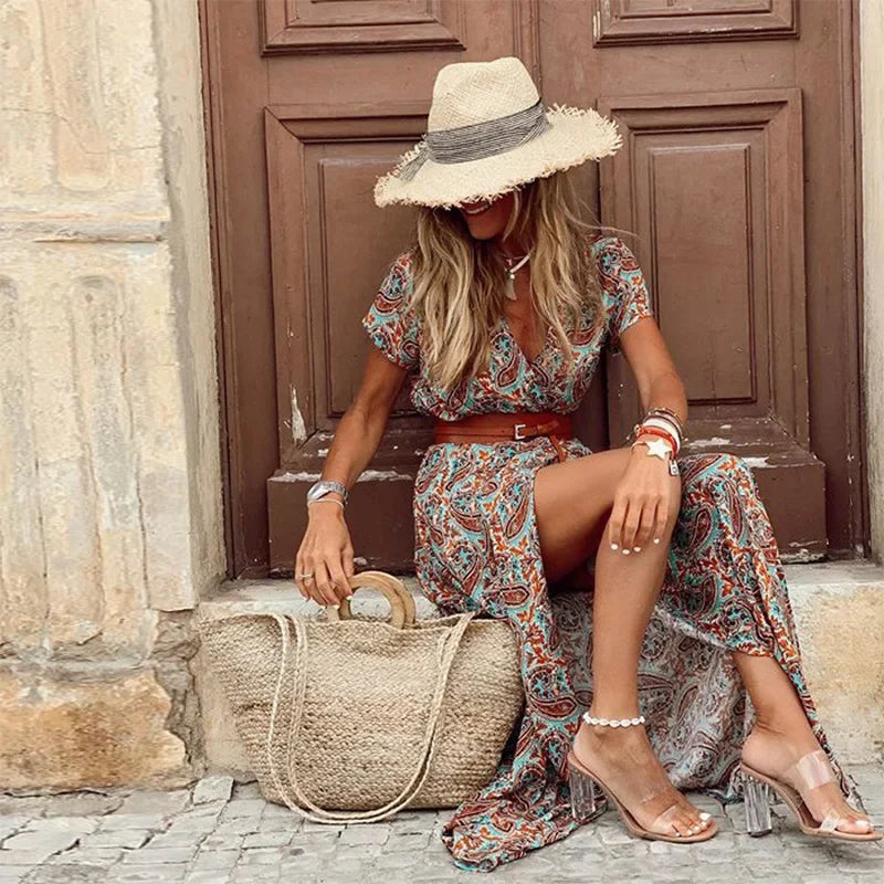 Willow - Elegante Lange Boho-jurk 1 + 1 GRATIS