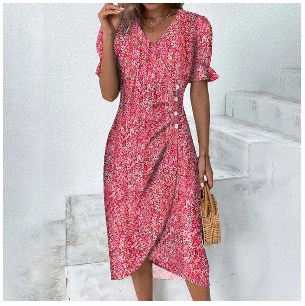 Coleen - Robe A Imprimé Floral 1 + 1 GRATUIT