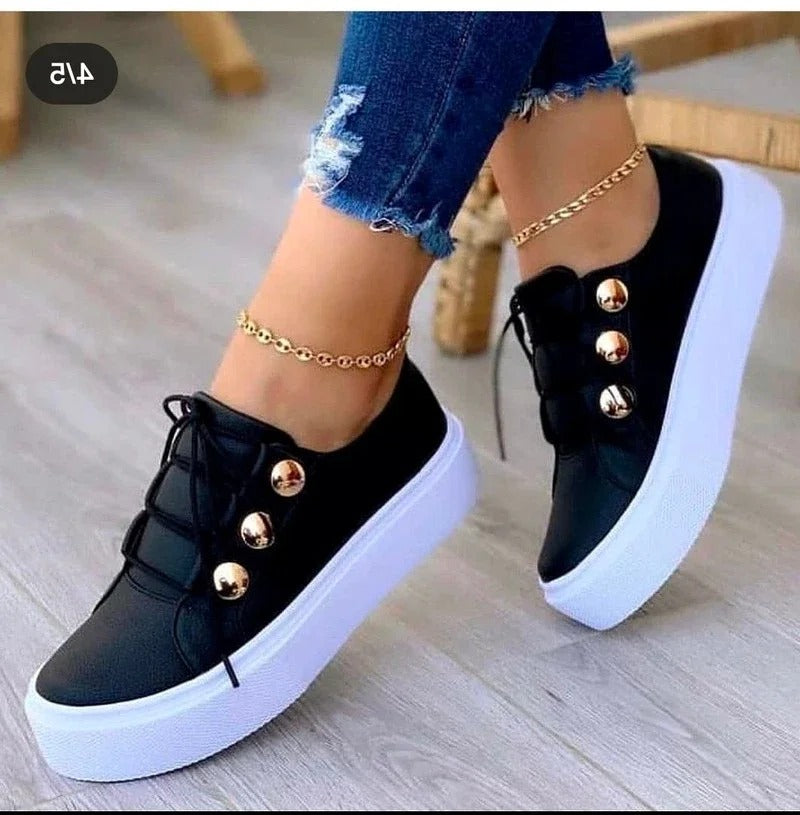 Serenity - Leren Voorjaarssneakers Stijlvol en Trendy