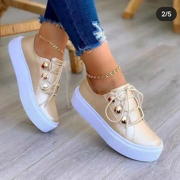 Serenity - Leren Voorjaarssneakers Stijlvol en Trendy
