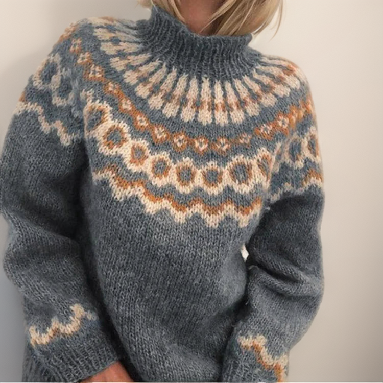 Amelia - Tyk og hyggelig rullekravesweater