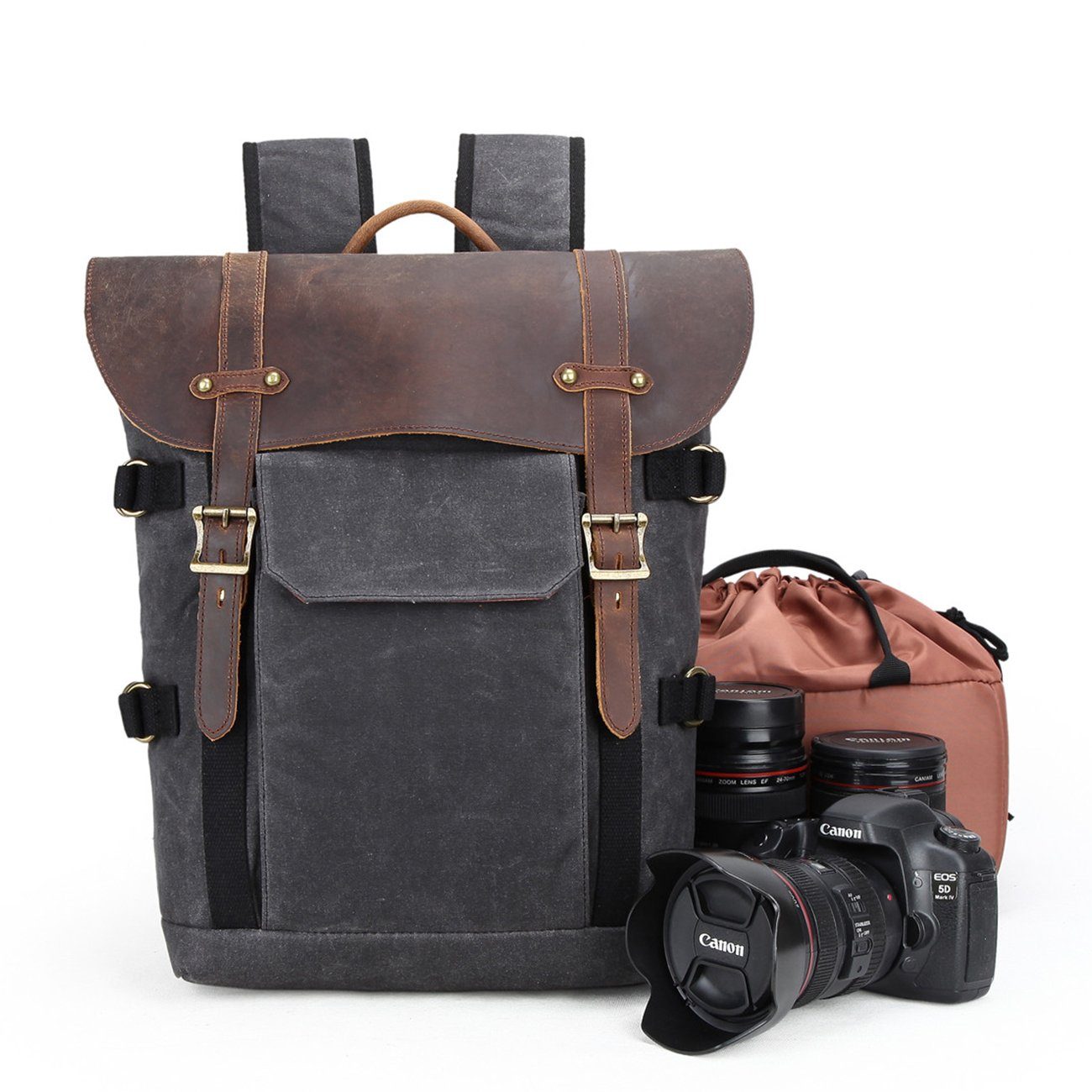 Thomas - Canvas and Leather Camera Bag