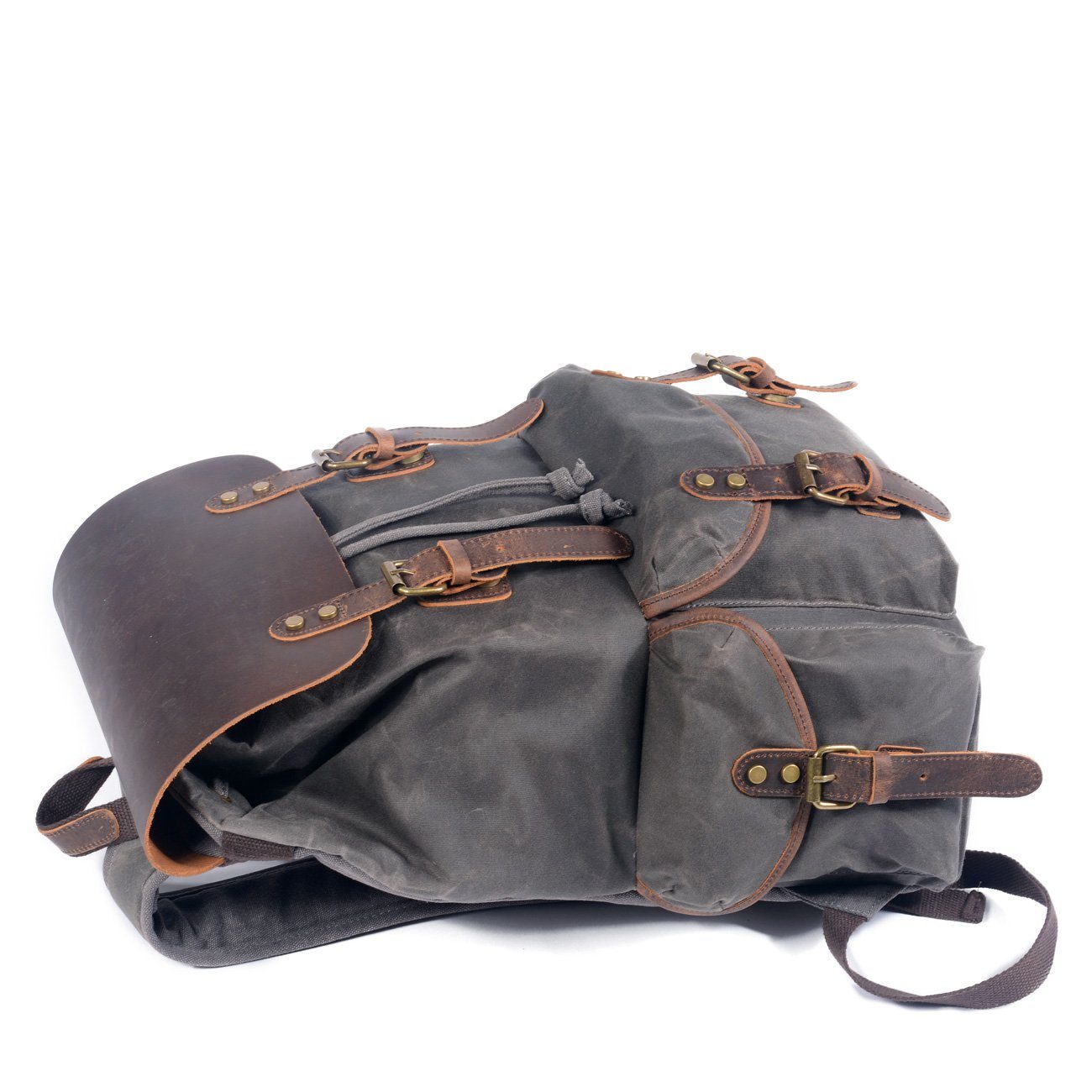 Kyle - Canvas & Leather Backpack