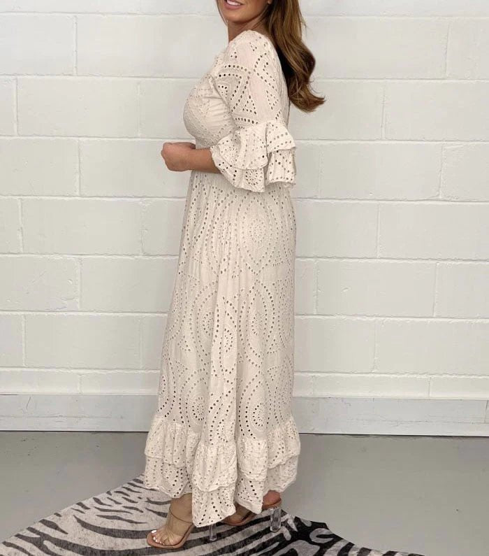 Cassandra - Robe Avec Manches A Volants 1 + 1 GRATUIT
