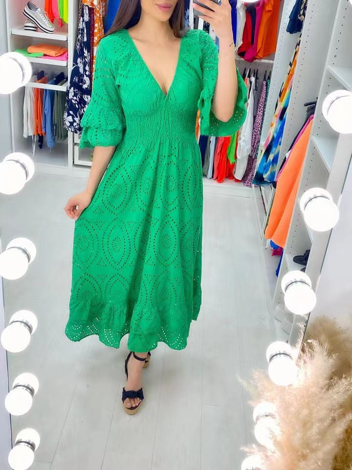Cassandra - Robe Avec Manches A Volants 1 + 1 GRATUIT