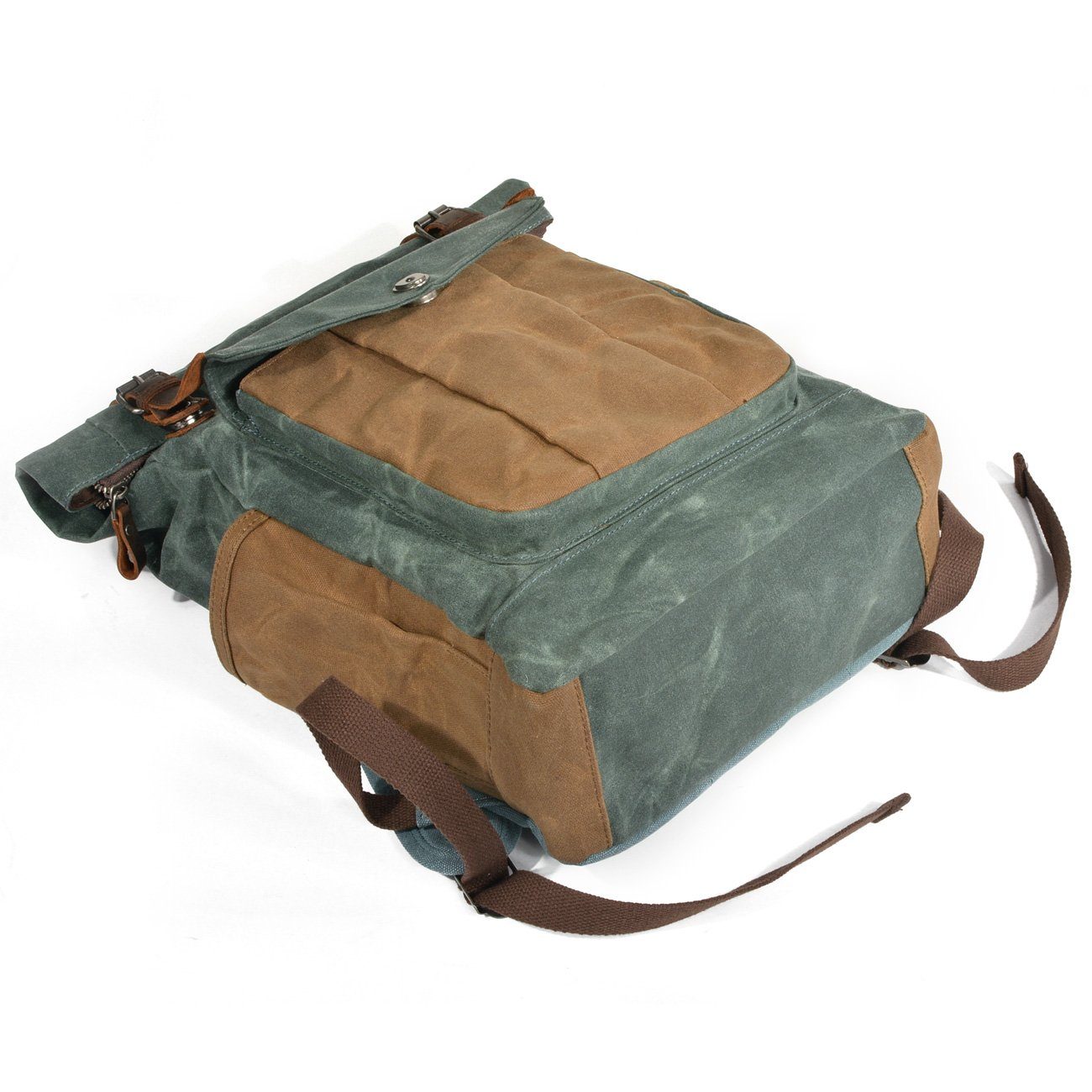 Marco - Roll-Top Waxed Canvas Backpack