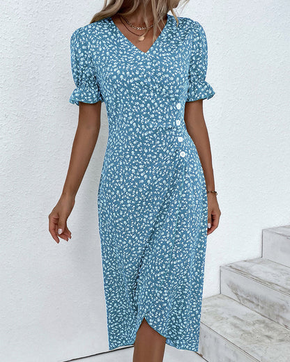 Coleen - Robe A Imprimé Floral 1 + 1 GRATUIT