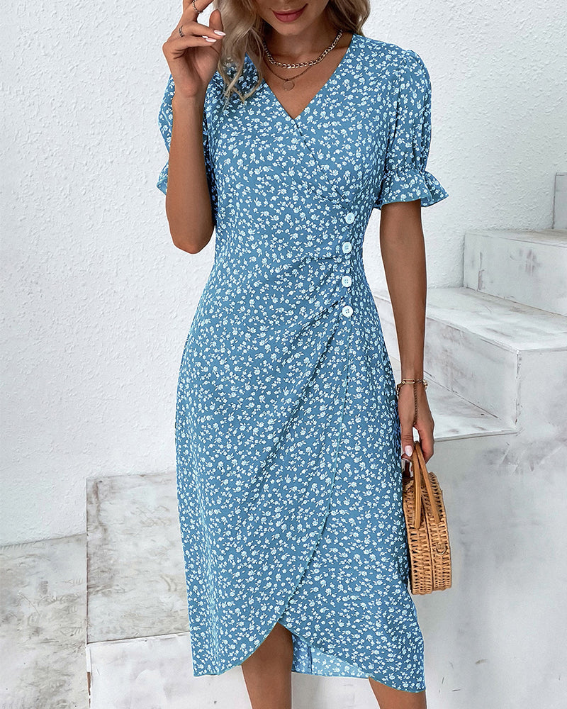 Coleen - Robe A Imprimé Floral 1 + 1 GRATUIT