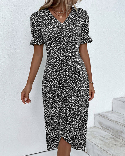Coleen - Robe A Imprimé Floral 1 + 1 GRATUIT