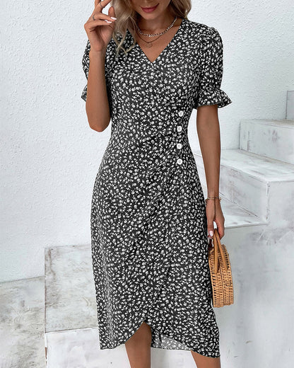 Coleen - Robe A Imprimé Floral 1 + 1 GRATUIT