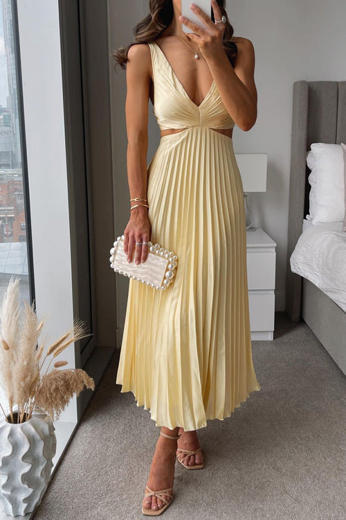 Valerie - Robe Longue Plissée A La Mode 1 + 1 GRATUIT