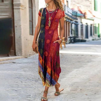Ausha - Robe Midi Élégante Pour Le Printemps 1 + 1 GRATUIT