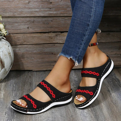 Belinda -  Sandales Orthopédiques En Cuir Avec Soutien De La Voûte Plantaire 1 + 1 GRATUIT