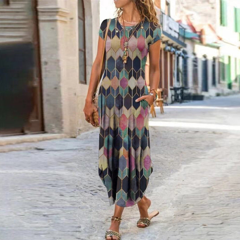 Ausha - Robe Midi Élégante Pour Le Printemps 1 + 1 GRATUIT
