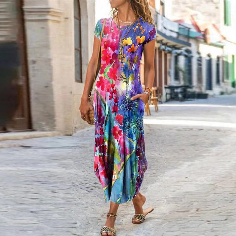 Ausha - Robe Midi Élégante Pour Le Printemps 1 + 1 GRATUIT