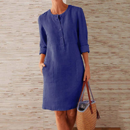 Fien - Elegant Linen Dress for Women