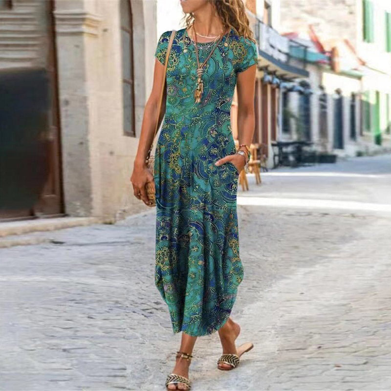 Ausha - Robe Midi Élégante Pour Le Printemps 1 + 1 GRATUIT