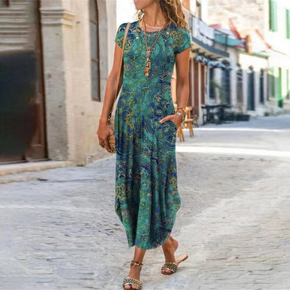 Ausha - Robe Midi Élégante Pour Le Printemps 1 + 1 GRATUIT