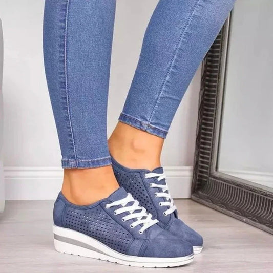 Erza -  Ademende Geperforeerde Zomerschoenen Voor Dames