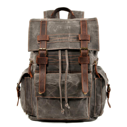 Anthony - Canvas Hiking Backpack with Drawstring Closure