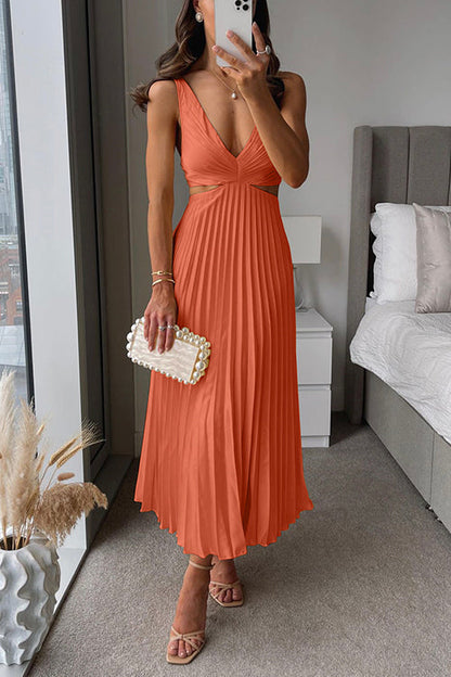 Valerie - Robe Longue Plissée A La Mode 1 + 1 GRATUIT