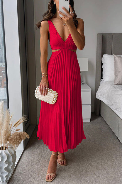 Valerie - Robe Longue Plissée A La Mode 1 + 1 GRATUIT