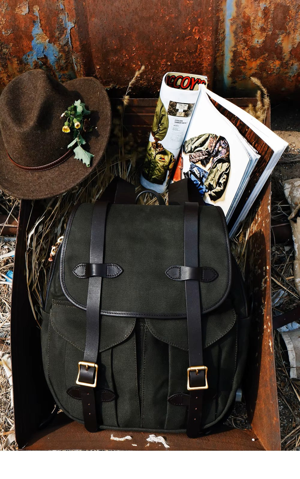 Gabby - Vintage Canvas Backpack