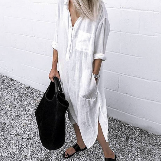 Shariel - Robe En Coton A La Mode 1 + 1 GRATUIT