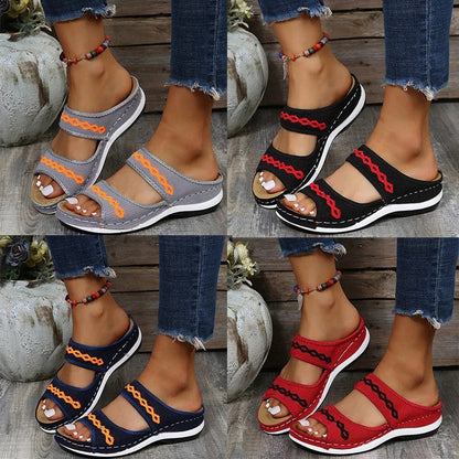 Belinda -  Sandales Orthopédiques En Cuir Avec Soutien De La Voûte Plantaire 1 + 1 GRATUIT