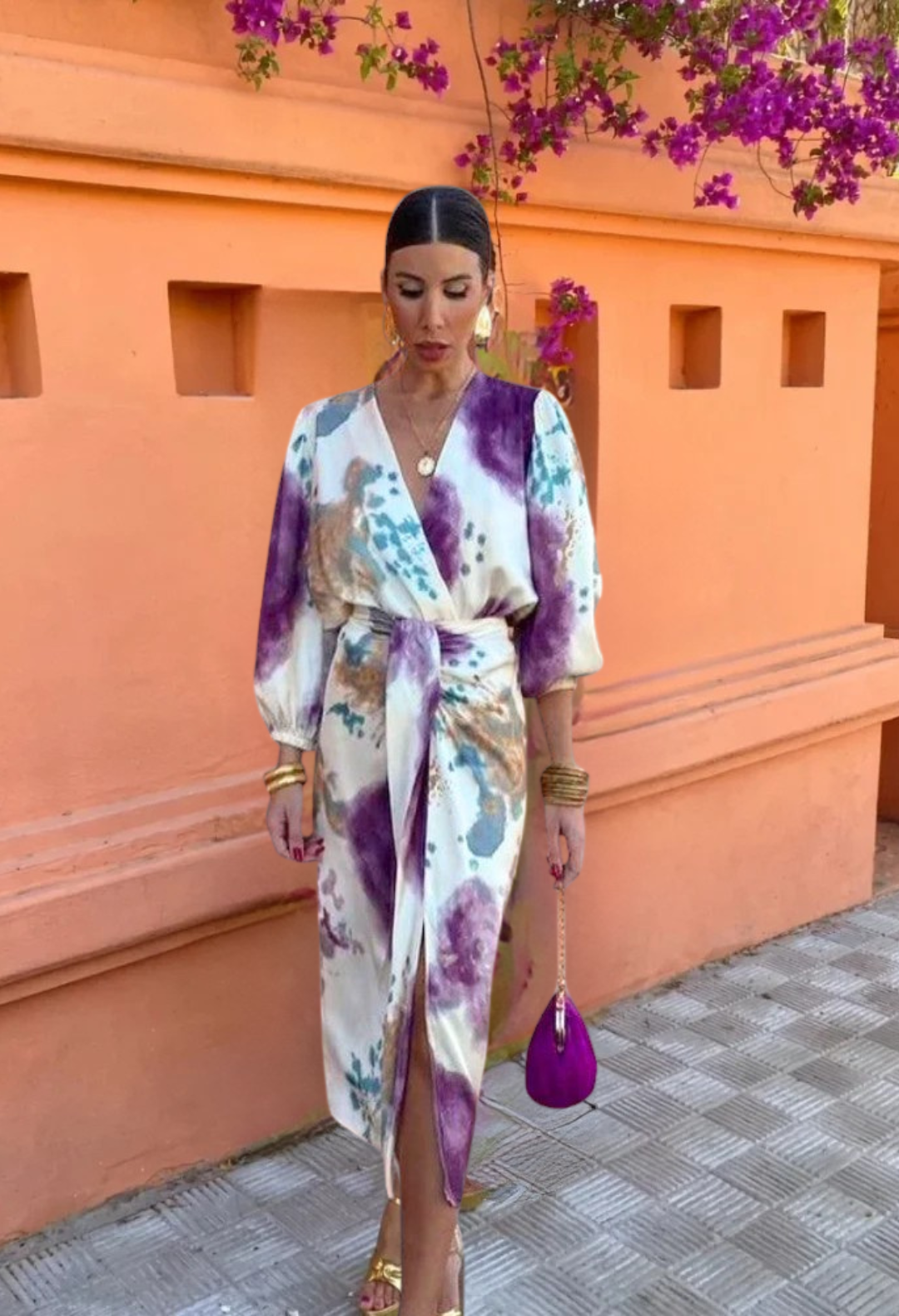 Amaya - Robe Élégante et Confortable à Col V 1 + 1 GRATUIT