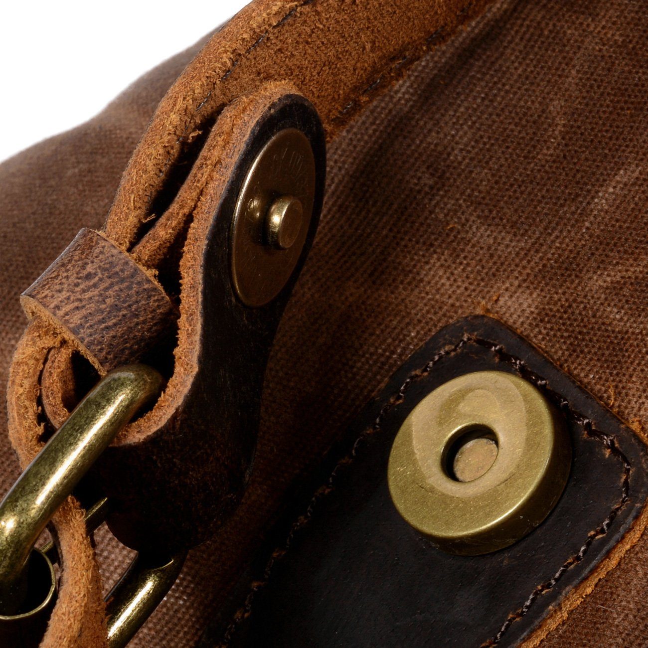 Kyle - Canvas & Leather Backpack