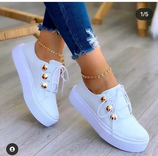 Serenity - Leren Voorjaarssneakers Stijlvol en Trendy
