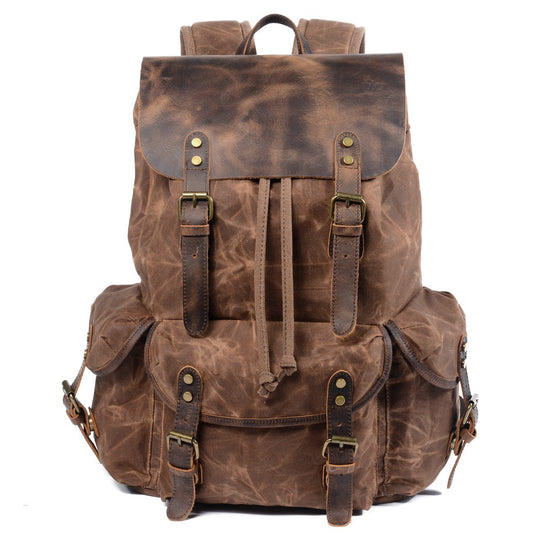 Kyle - Canvas & Leather Backpack
