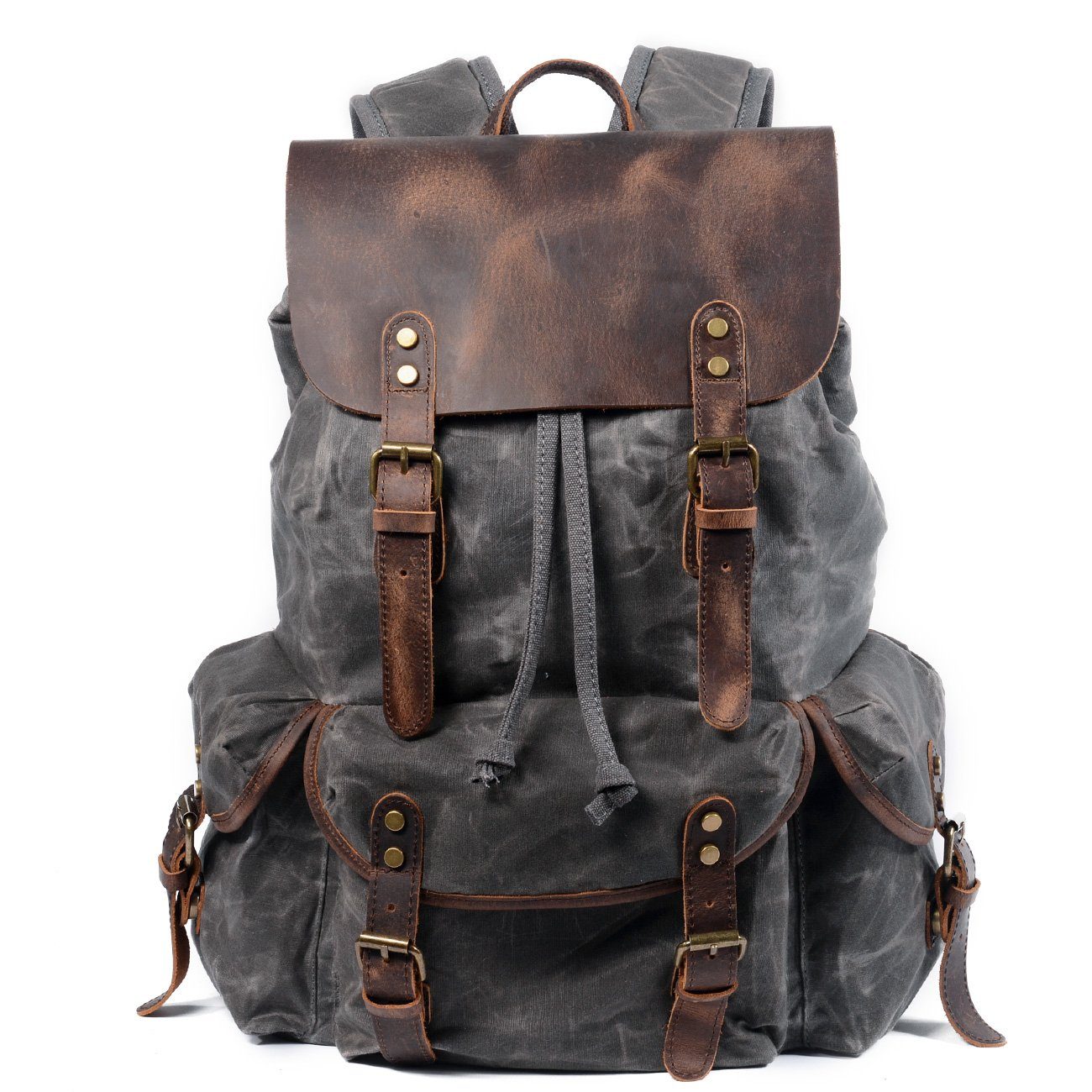 Kyle - Canvas & Leather Backpack