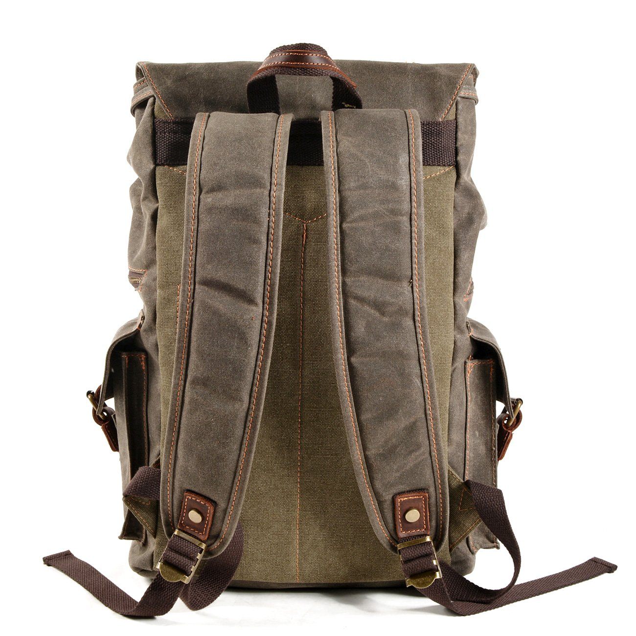Anthony - Canvas Hiking Backpack with Drawstring Closure