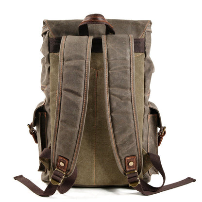 Anthony - Canvas Hiking Backpack with Drawstring Closure