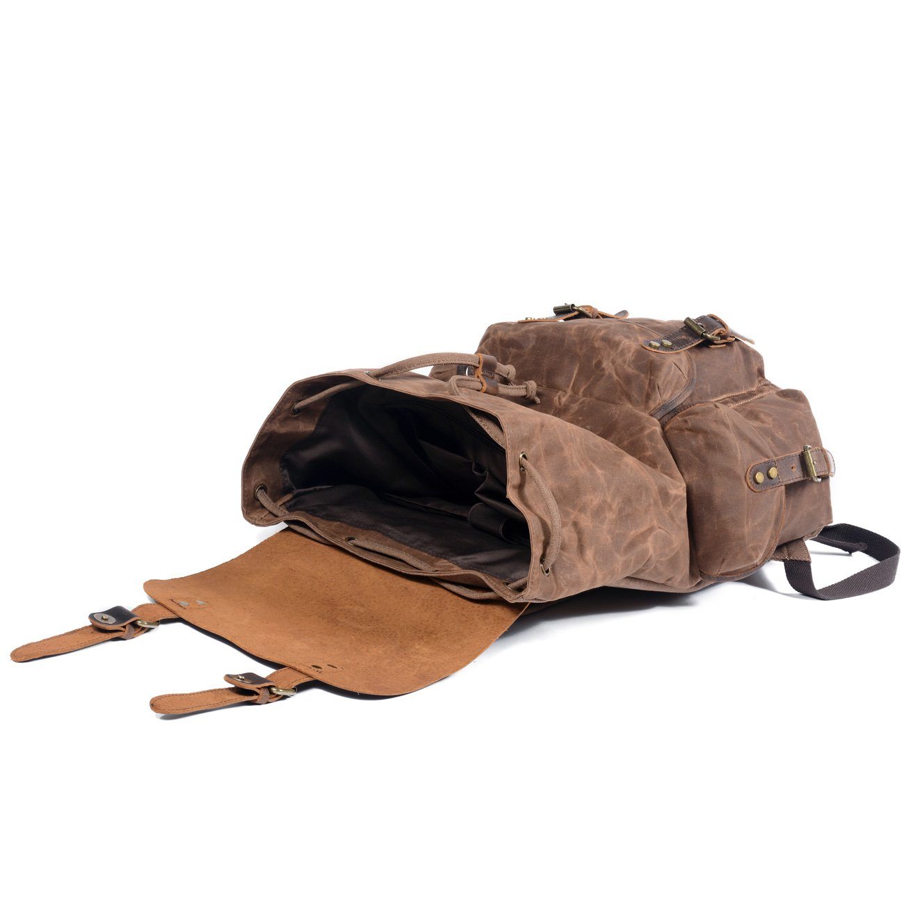 Kyle - Canvas & Leather Backpack